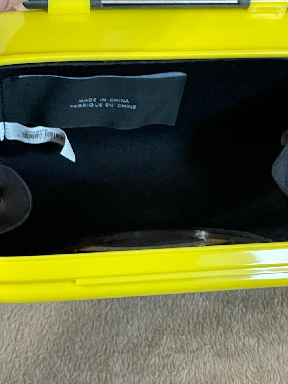 Marc by Marc Jacobs Yellow Crossbody Cassette Bag with Black Strap - Picture 4 of 12